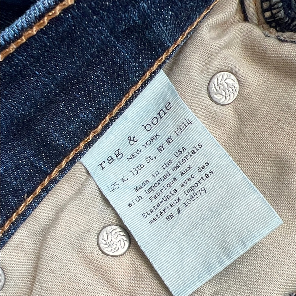 rag & bone Men's Slim Fit Blue Jeans - Picture 4 of 9